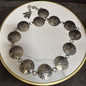 Vintage Silvertone Adjustable Concho SouthWestern Country Belt Boho Western